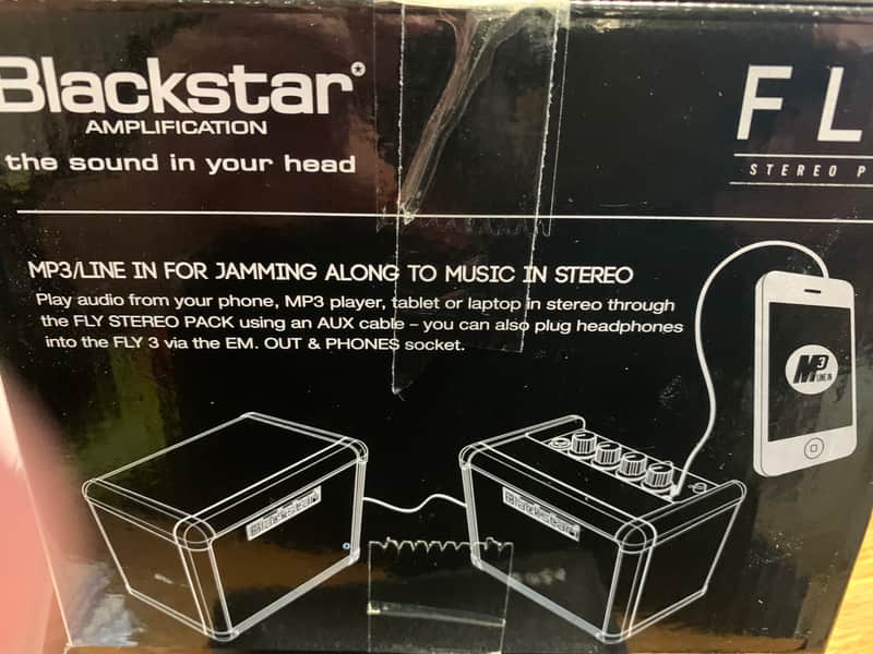 Blackstar Fly 3 3-Watt Mini Bass Guitar Combo/Cabinet Stereo Pack 2014 - Present - Black image 1