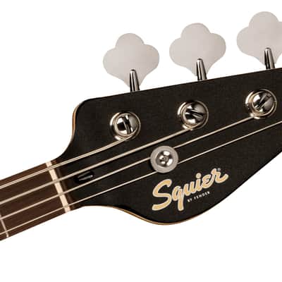 SQUIER - Paranormal Rascal Bass HH Laurel Fingerboard White Pearloid Pickguard Metallic Black - 0377106565 image 5