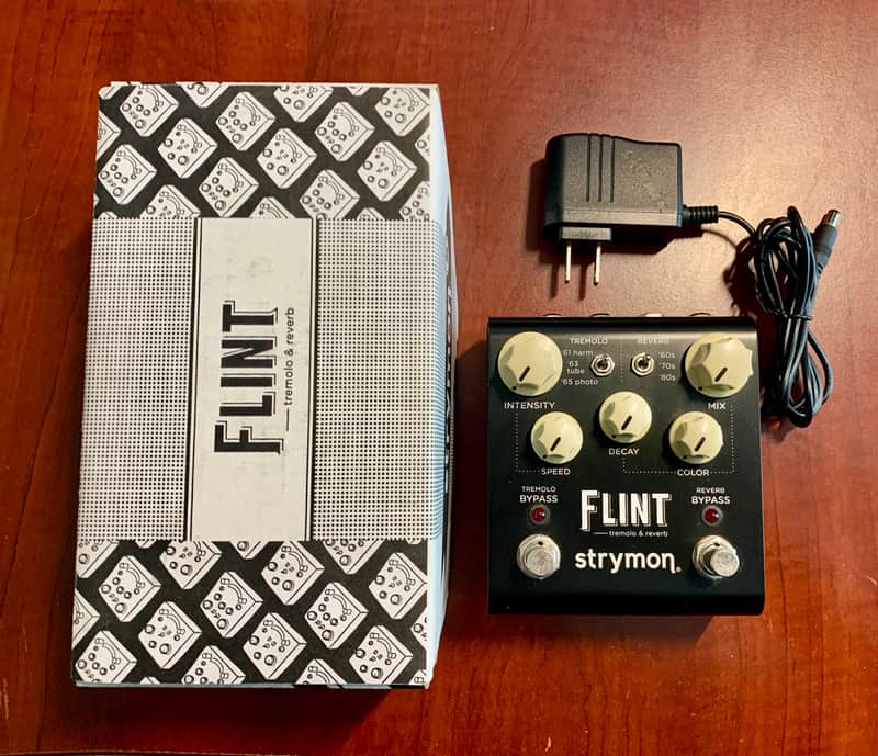Strymon Flint Reverb and Tremolo V1 2012 - 2022 - Black with White Knobs image 1