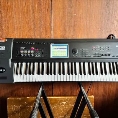 Korg TRITON Extreme 61Key Music Workstation/Sampler Rare Black with orange tube image 1