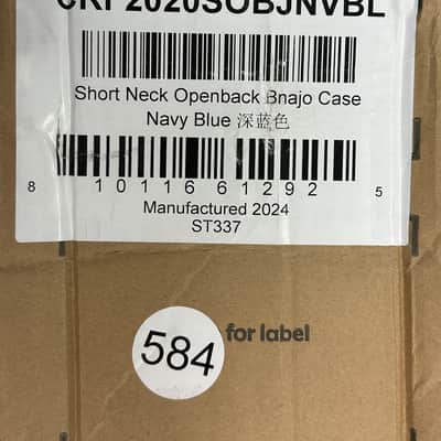 NEW Open Box Crossrock CRF2020SOBJNVBL Fiberglass Open Back Banjo Case Navy image 14