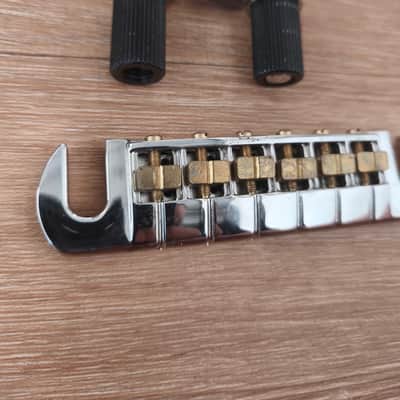 Paul Reed Smith PRS Adjustable Stoptail Tailpiece Bridge with Metric Studs - Chrome image 2