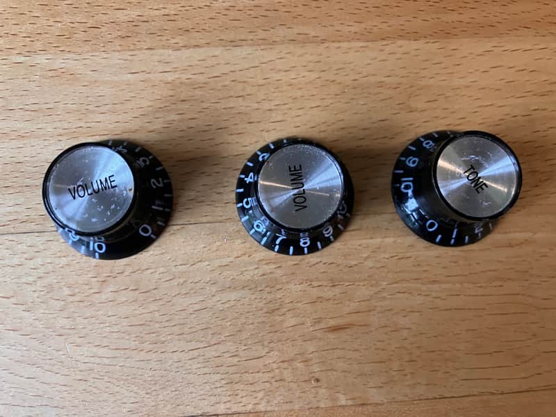 Epiphone Thunderbird Bass Guitar Control Knobs x 3 2010 China Ltd Edition Custom Shop image 1