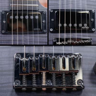 ESP Signature Series Jon Donais Flamed Maple Top See Through Black Satin 2008 w/OHSC image 13
