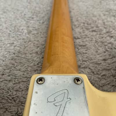 Fender Bullet Bass Deluxe Vintage 1981 MIA USA Olympic White 4-String Guitar image 14