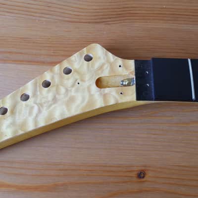 Warmoth Charvel Jackson Reverse Neck R4 Floyd Rose Wolfgang Profile Quilt Maple Headstock! image 1