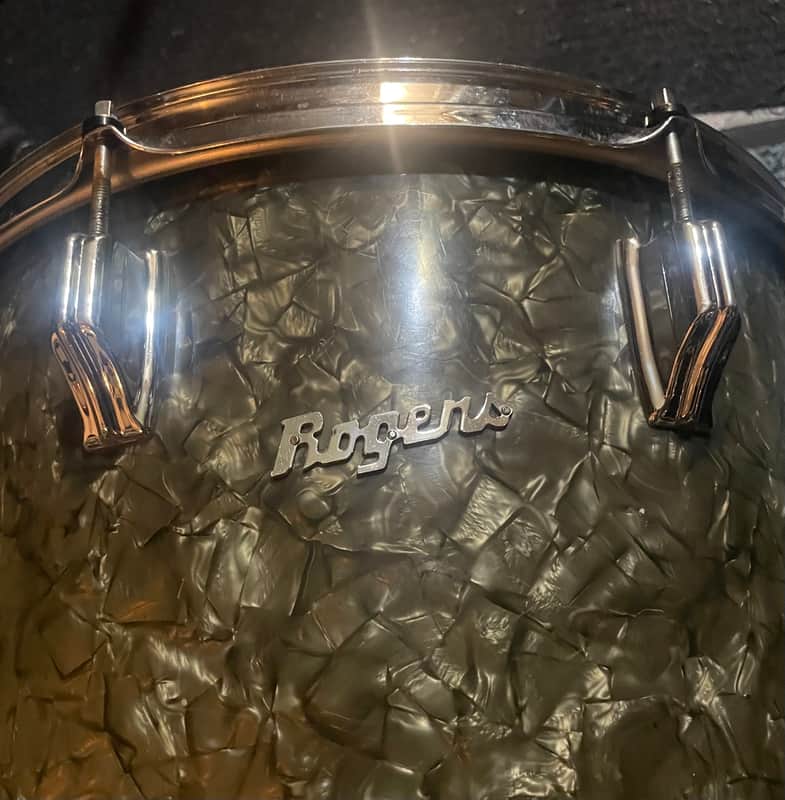 Rogers 16" x 16" Holiday Floor Tom 1957 - Black Diamond Pearl image 1