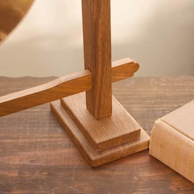 Dobani GSCW10 Pedestal 10-Inch Gong Stand - Walnut image 3