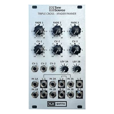 AJH Synth Triple Cross Eurorack VC Crossfader Module (Silver) image 1