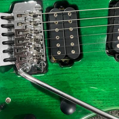 Hamer Slammer Diablo 90s - Transparent Green Dimarzio Super Distortion image 4