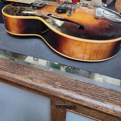 Vintage 1951 Gibson ES-300, Dual Pickup Archtop Electric Guitar, with Tone Specific 1946 P-90s - Sunburst w/ Case image 16