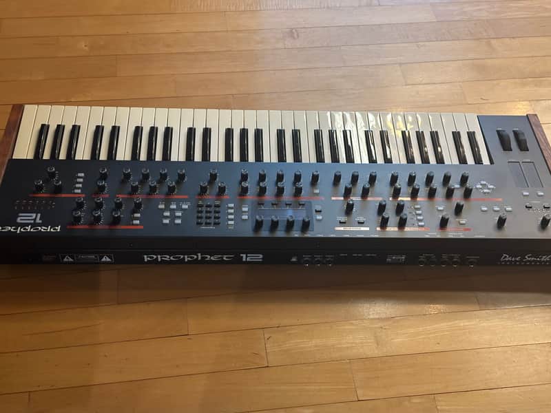 Dave Smith Instruments Prophet 12 61-Key 12-Voice Polyphonic Synthesizer 2013 - 2018 - Black with Wood Sides image 1