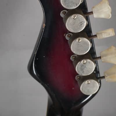 Hofner 176 Deluxe 1960s - Ruby Shaded w white headstock image 18