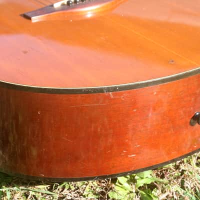 Yamaha FG 150 Red Label 000size Guitar Circa 1968 Natural+Chip Board case image 15