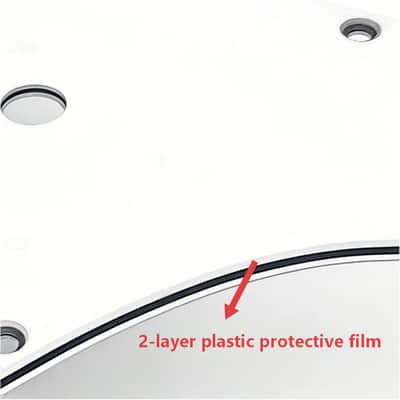 11-Hole ST Style Electric Guitar Pickguard, Single Humbucker Pickup Hole with Aluminum Foil Shielding (White 3-Ply) image 2