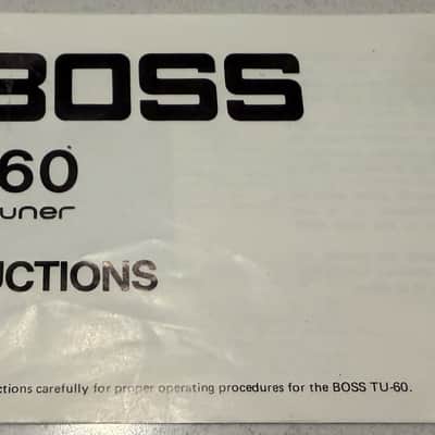 Boss TU-60 Guitar Tuner 1979 - 1983 - Grey image 2