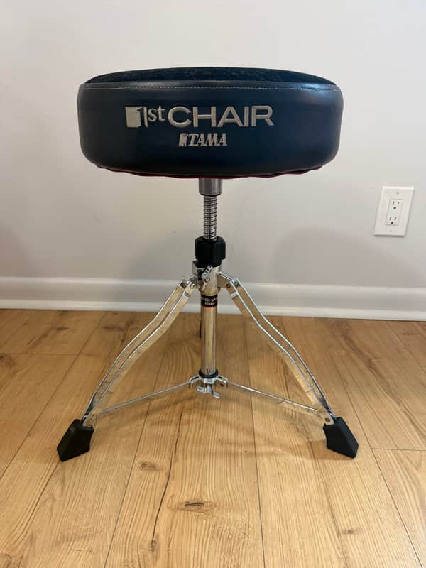 Tama HT430B Round Riser Drum Throne 2010s - Black/Chrome image 1
