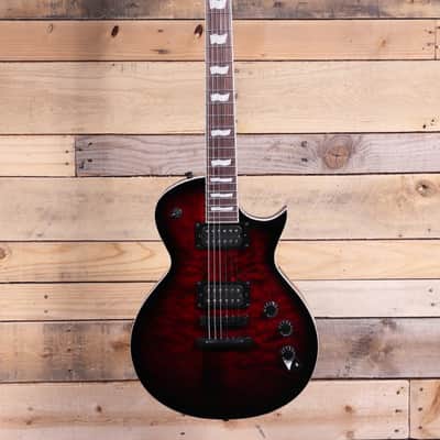 ESP EC-256QM Electric Guitar See Thru Black Cherry Sunburst image 4
