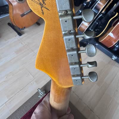 Fender Custom Shop ‘59 Strat Relic Rosewood Neck 2025 - Sage Green Metallic image 5