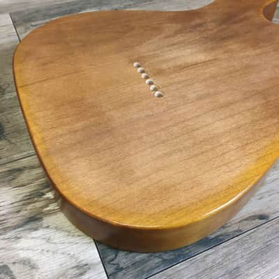 Made to Order - FRANCHIN Mars guitar body WESTERN Aged Colored Natural finish Premium Selected Basswood Poplar Telecaster-Tele-T-Style Made in Italy image 6