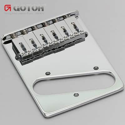 NEW Gotoh GTC202 Telecaster Style Guitar Bridge Tele Steel Saddles - CHROME image 1