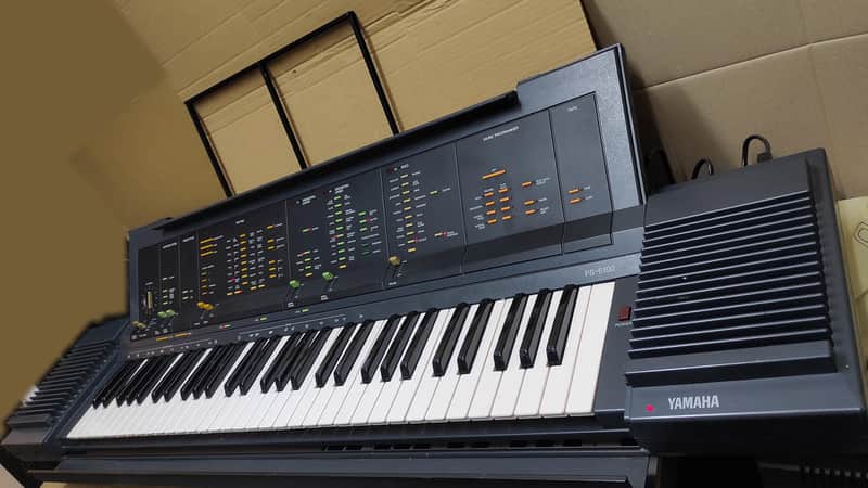 YAMAHA PS-6100, 1984, FM sounds, PCM styles, USER styles, | Reverb