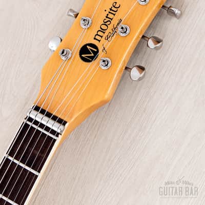 1990s Mosrite Super Custom ‘65 Ventures Model Candy Apple Red w/ Vibramute, Japan Kurokumo image 4