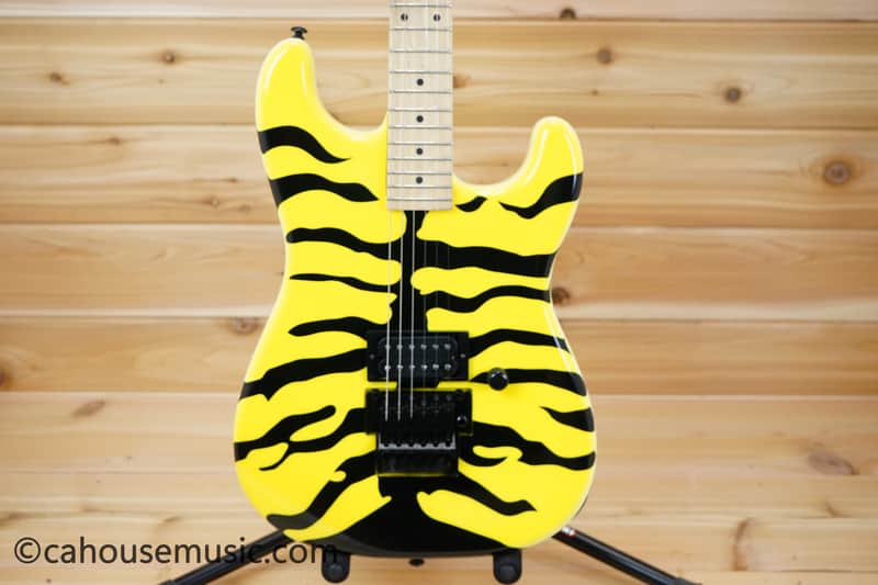 ESP LTD GL-200MT George Lynch Signature - Yellow with Tiger Graphic image 1