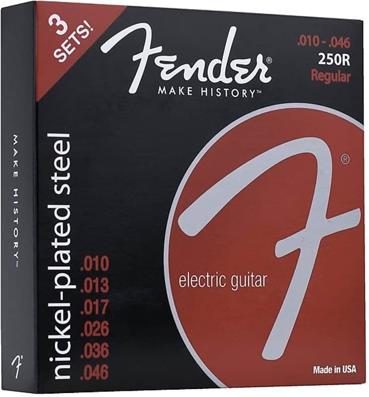 Fender Super 250R NPS Ball End Strings (.010-.046 Gauges) 3-Pack 2016 image 2