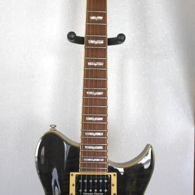 2003 Washburn WI-66 Pro Electric Guitar Gray Flame Top With Hard Shell Case image 6