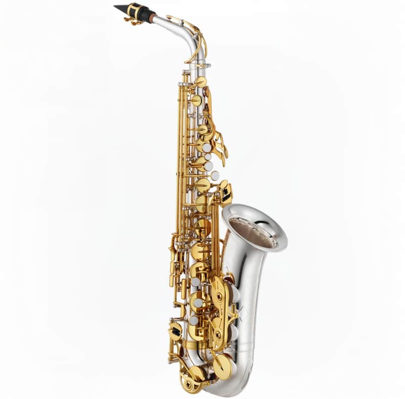 Yamaha YAS-480 SLGK Alto Saxophone - Silver-plated Body and Neck with Gold-Lacquered Keys image 1