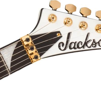 Jackson Concept Series Rhoads RR24 HS EB - White with Black Pinstripes - b-stock image 3