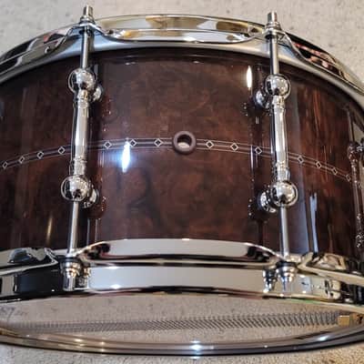 🥁 Tama STAR Reserve TBWS1465S-GCSVol. 3 Walnut/Bubinga Snare Drum – 14x6.5 – Gloss Claro Walnut. Pristine Demo Condition image 2