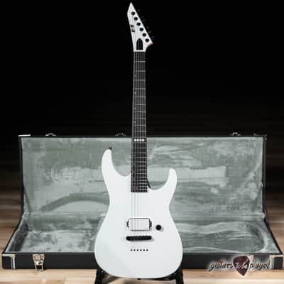 ESP E-II M-I NT Neck Thru Fishman Guitar w/ Case – Snow White image 1