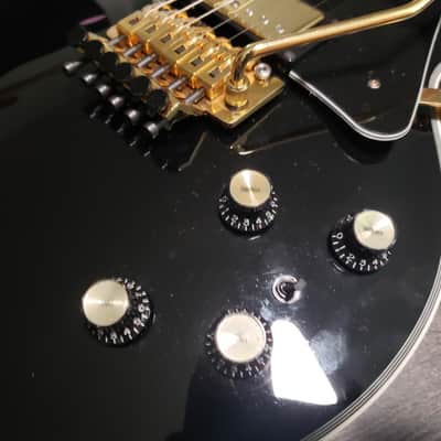 Burny Les Paul Cstom with Floyd Rose 2000's - Black image 4