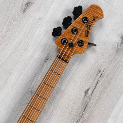 Ernie Ball Music Man StingRay Special 4-String H Bass, Trans Amber, Flame Maple image 8