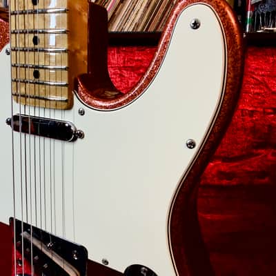 ⚡︎1995 FENDER AMERICAN TELECASTER ⚡︎ BIGSBY ⚡︎ CHAMPAGNE SPARKLE image 14