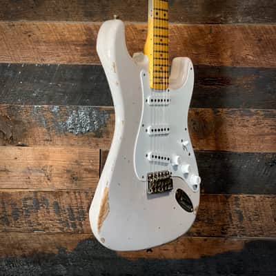 Fender Custom Shop 1955 Stratocaster Relic in White Blonde image 13