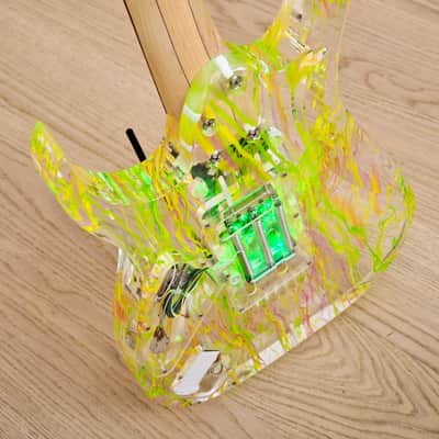 2007 Ibanez JEM 20th Anniversary Steve Vai Signature Acrylic Guitar Near Mint w/ Case & Tags image 17
