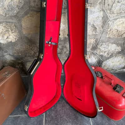 Vintage Bass Les Paul Shaped Hard Case Made in Italy image 5