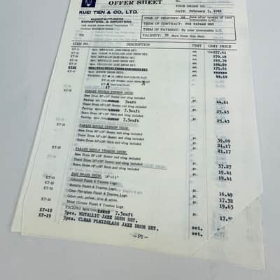 Kuei Tien Drums Dealer Pack 1981 image 13