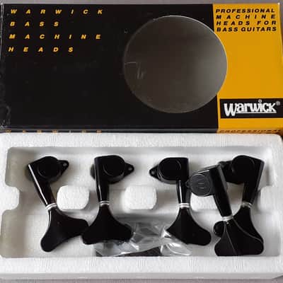 Warwick Thumb Bass Original NOS tuners 5 string 3+2 Made by Gotoh 1990s Black image 1