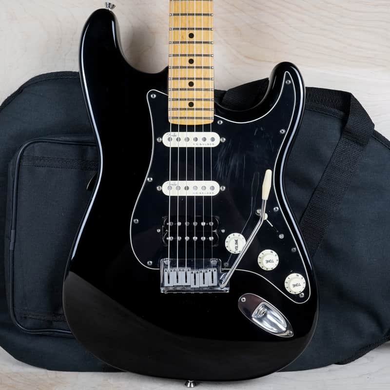 Fender American Standard Stratocaster 1995 Black USA HSS Seymour Duncan SH-4 w/ Gig Bag image 1
