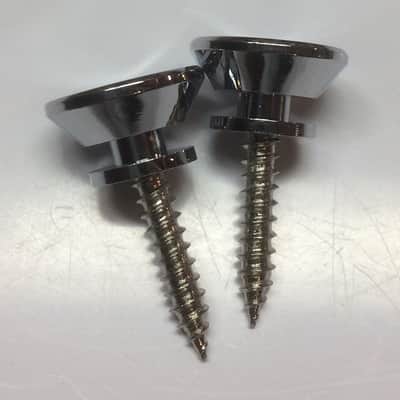 Strap Buttons End Pins w/Hardware Chrome image 3