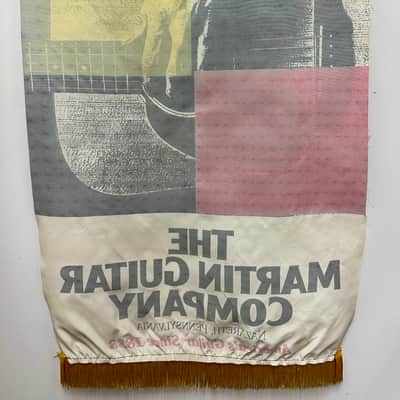 Martin Guitar Satin Store Banner, c.1970-1980's image 2