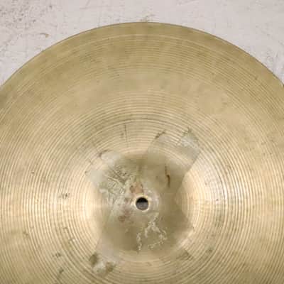 Zildjian 16" A. Avedis Hi Hat Cymbal Set Vintage 1960's 1,623 & 1,709g's image 6