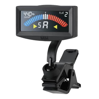 Korg PitchCrow-G Clip-on tuner for guitar or bass - Black image 2