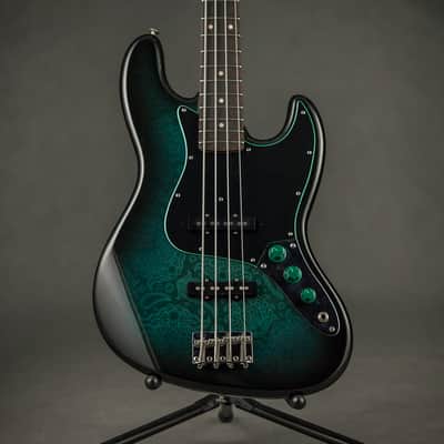 Fender Jazz Bass CUSTOM 1994 Green Paisley image 1