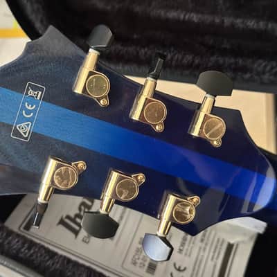 2027 Ibanez AFC155-JBB Contemporary Archtop Jet Blue Burst image 10