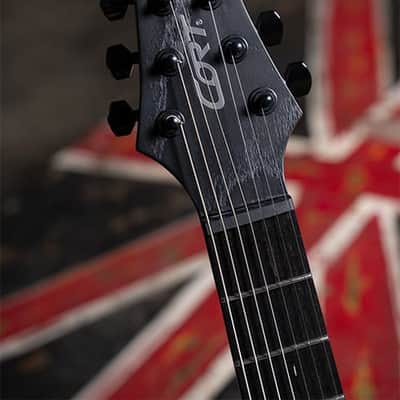 Cort KX707 EverTune 7-String - Open Pore Black image 2